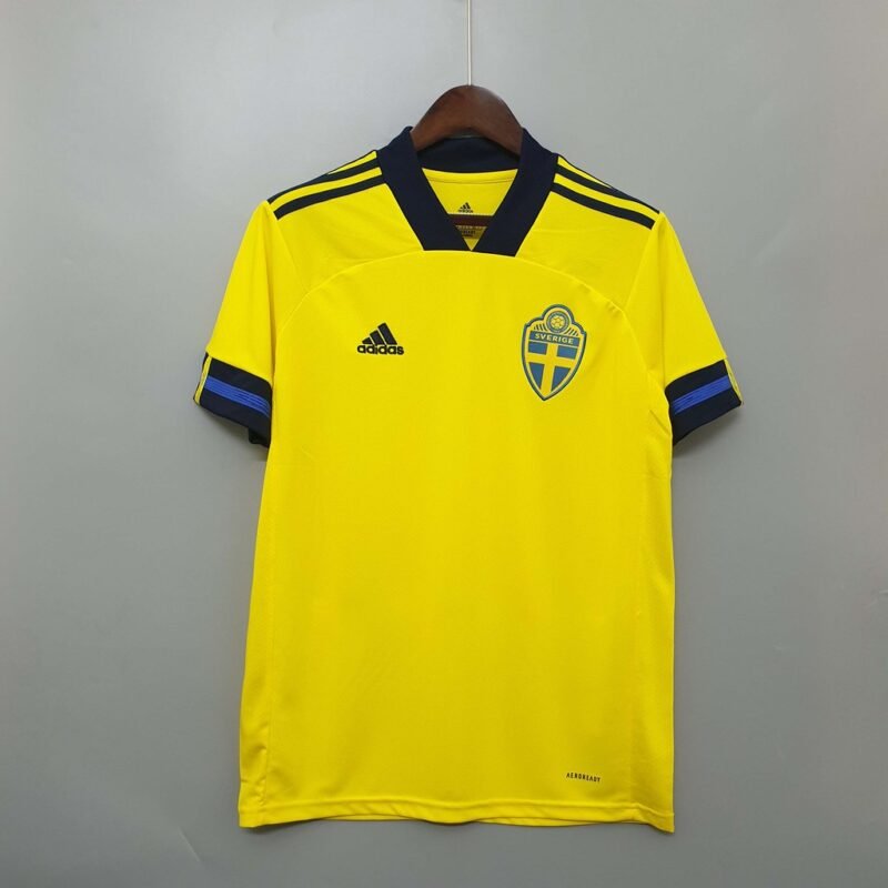 Camiseta Suécia Seleção Casa Adidas Temporada 21/22