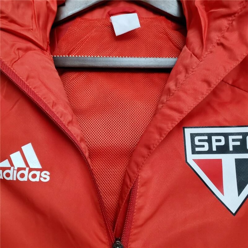 Corta Vento São Paulo Vermelho Oficial Adidas 21/22