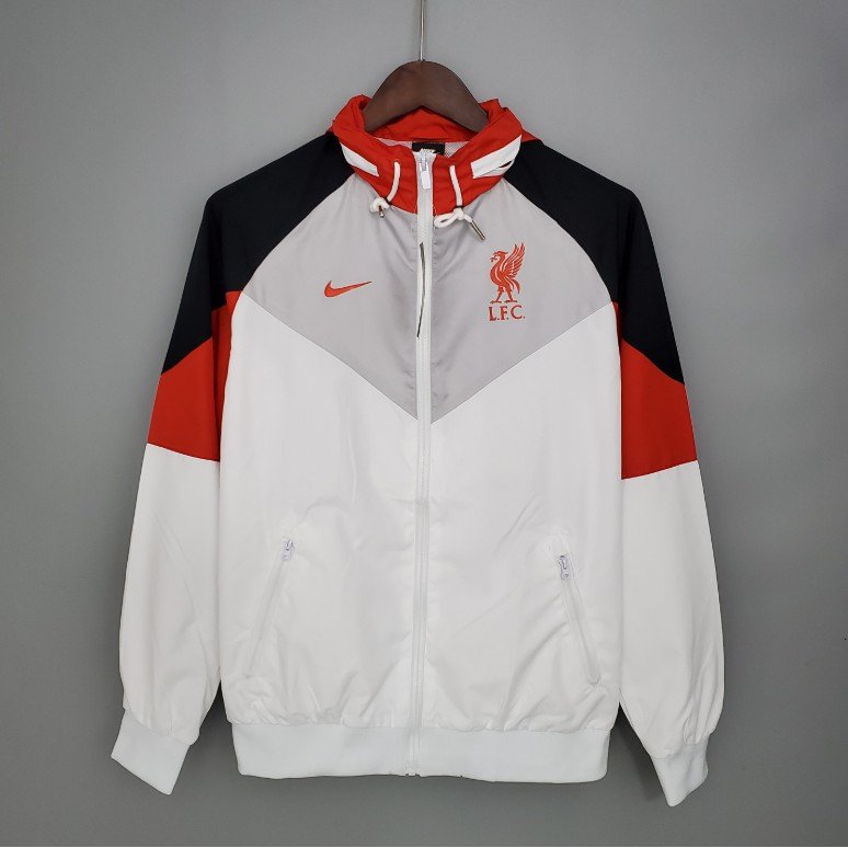 Corta Vento Liverpool Oficial Nike Branco 21/22
