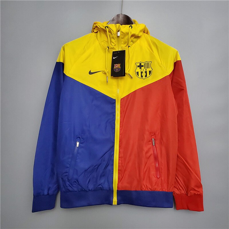 Corta Vento Barcelona Nike Azul Vermelho Amarelo 20/21