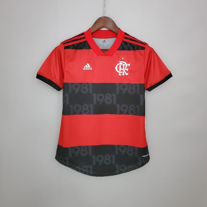 Camiseta Flamengo Feminina Casa Oficial Adidas 21/22