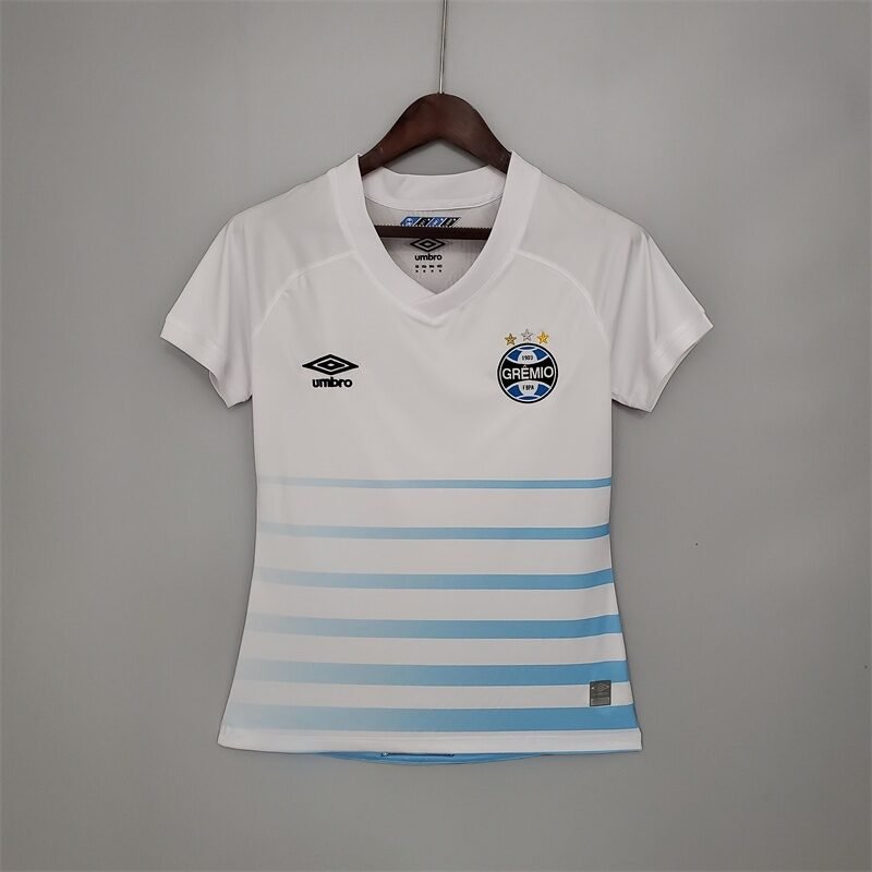 Camiseta Grêmio Feminina Umbro Visitante Uniforme 21/22