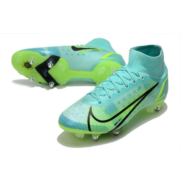 Chuteira Profissional de Campo Nike Mercurial Superfly 8 Botinha Elite SG PRO Verde Sportset Chuteira Profissional de Campo Nike Mercurial Superfly 8 Botinha Elite SG PRO Verde Sportset