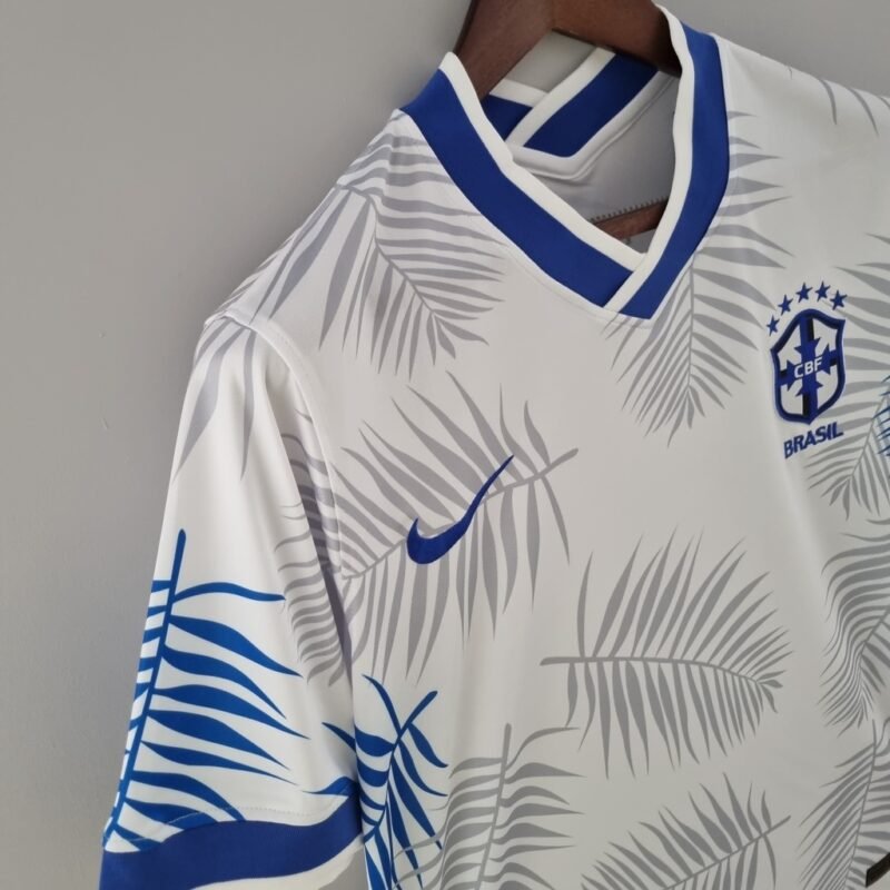 Camiseta Brasil Seleção Nike Temporada 21/22 Edição Especial Cacto Branca