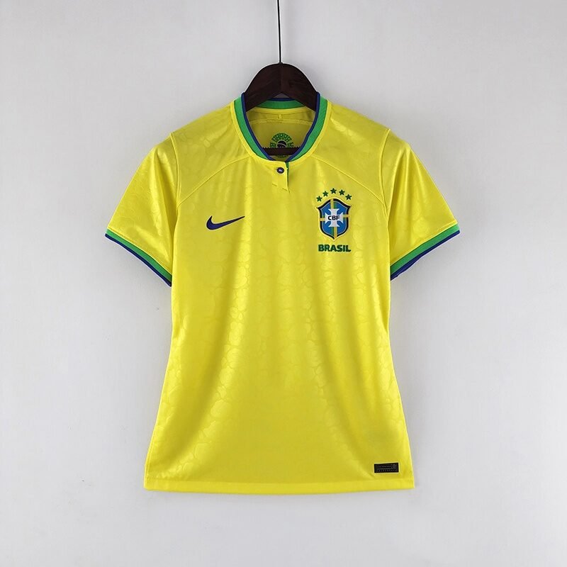 Camiseta Feminina Brasil Casa Oficial Nike Temporada 22/23