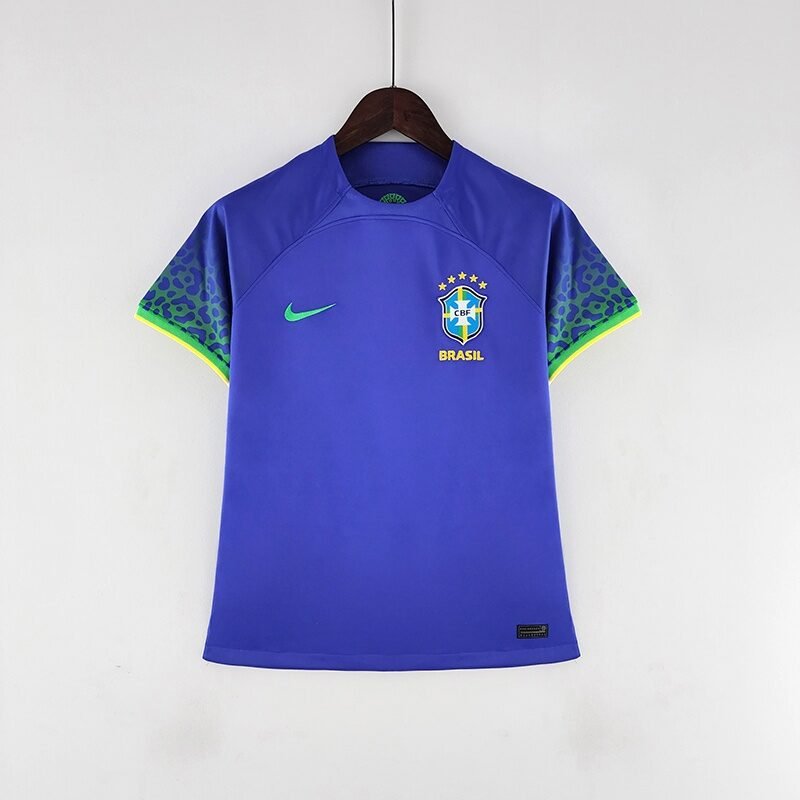 Camiseta Feminina Brasil Azul Visitante Oficial Nike Temporada 22/23