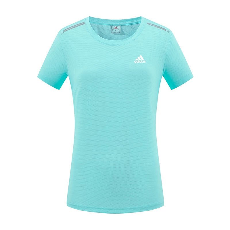 Camiseta Esportiva Adidas Dry Fit Feminina Ciano