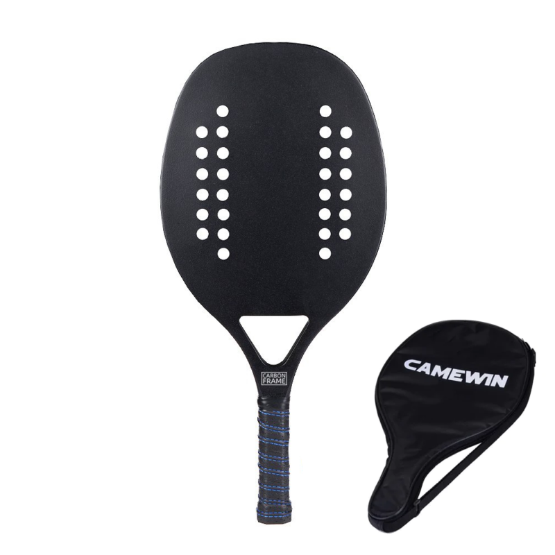 Raquete De Beach Tennis Camewin Carbono Preta
