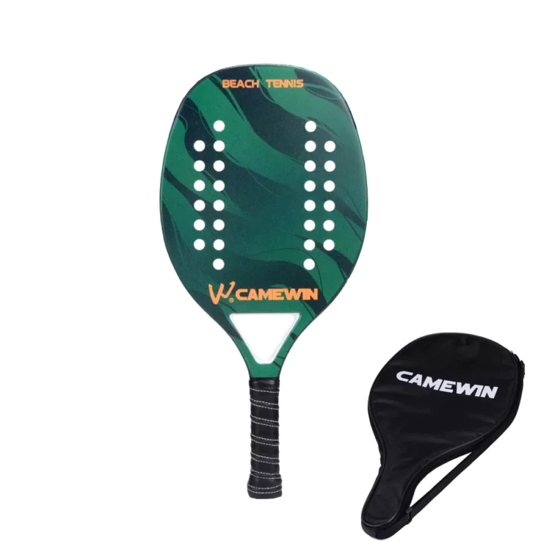 Raquete De Beach Tennis Camewin Carbono Verde