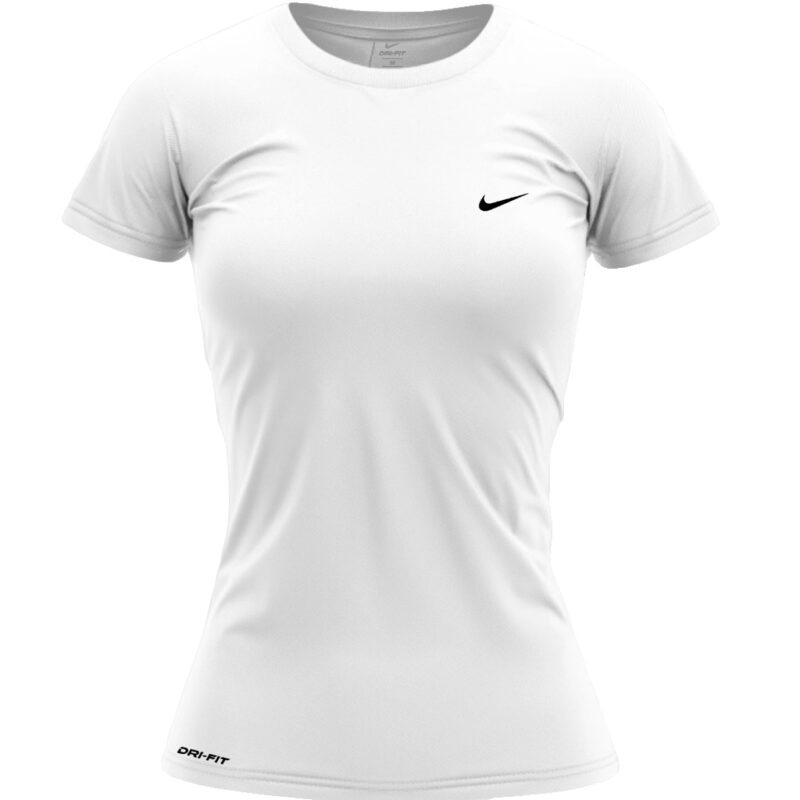 Camiseta Esportiva Nike Dry Fit Feminina Branca