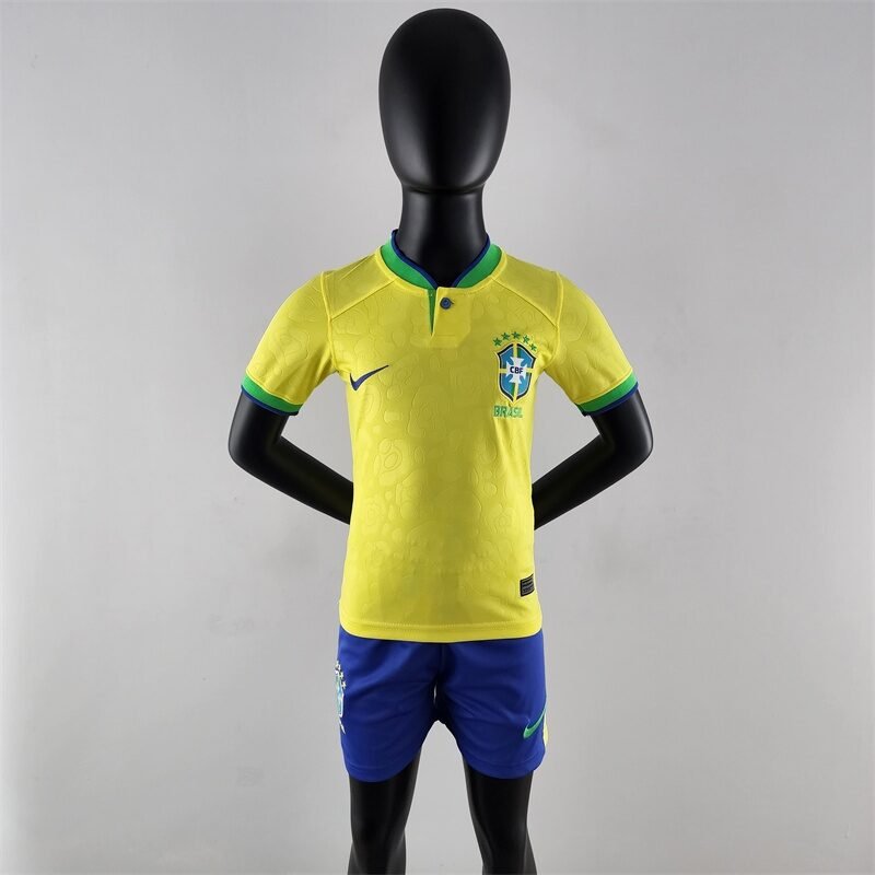 Conjunto Infantil Nike Oficial Seleção Brasileira 2022