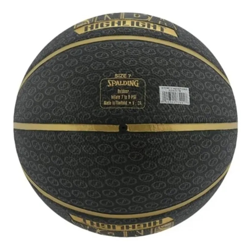 Bola de Basquete Oficial de Jogo Spalding NBA Gold - Sportset