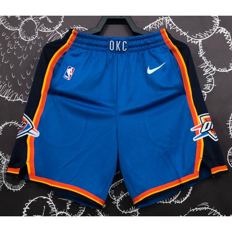Shorts de Basquete NBA Nike Oklahoma City Thunder Blue