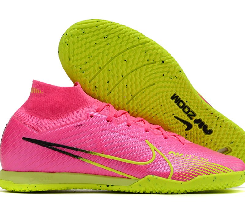 Tênis de Futsal Nike Air Zoom Mercurial Superfly 9 Elite IC Rosa