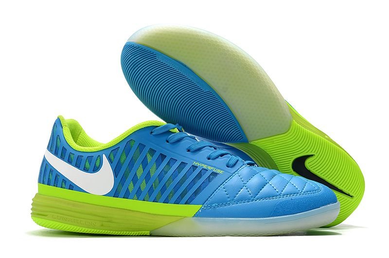 Tênis de Futsal  Nike Lunar Gato II IC  Azul neon