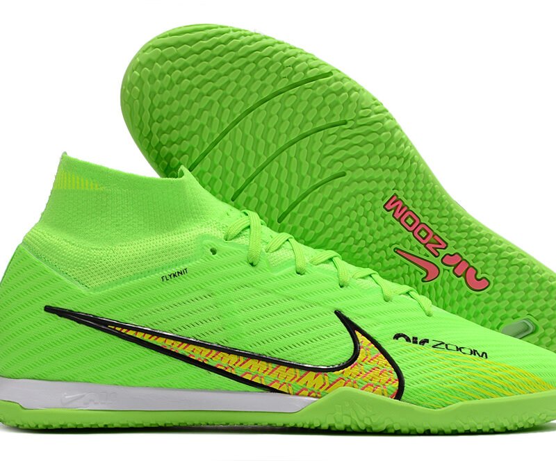 Tênis de Futsal Nike Air Zoom Mercurial Superfly 9 Elite IC Neon