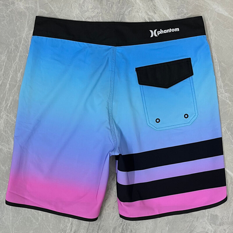 Bermuda Boardshort Hurley Secagem Rápida Azul e Rosa