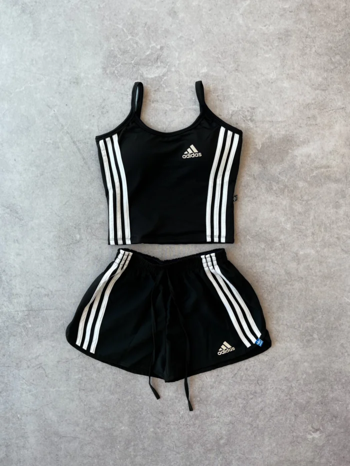 Conjunto Regata + Shorts Adidas Preto - Image 2