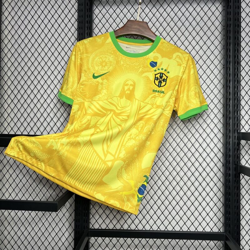 Camiseta Seleção Brasileira Feminina Edição Especial Cristo Redentor ...