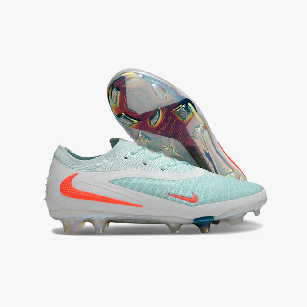 Chuteira de Campo Nike Phantom GX Elite 6 Branco e Laranja