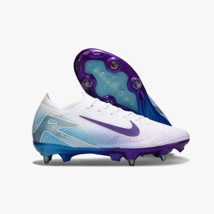 Chuteira de Campo Nike Mercurial Vapor Air Zoom 16 Trava Mista Branco