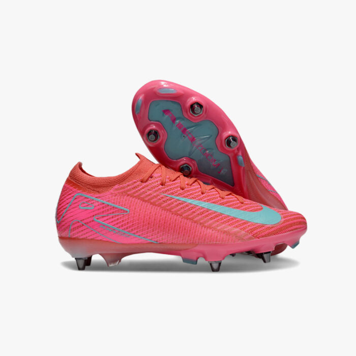 Chuteira de Campo Nike Mercurial Vapor Air Zoom 16 Trava Mista Rosa