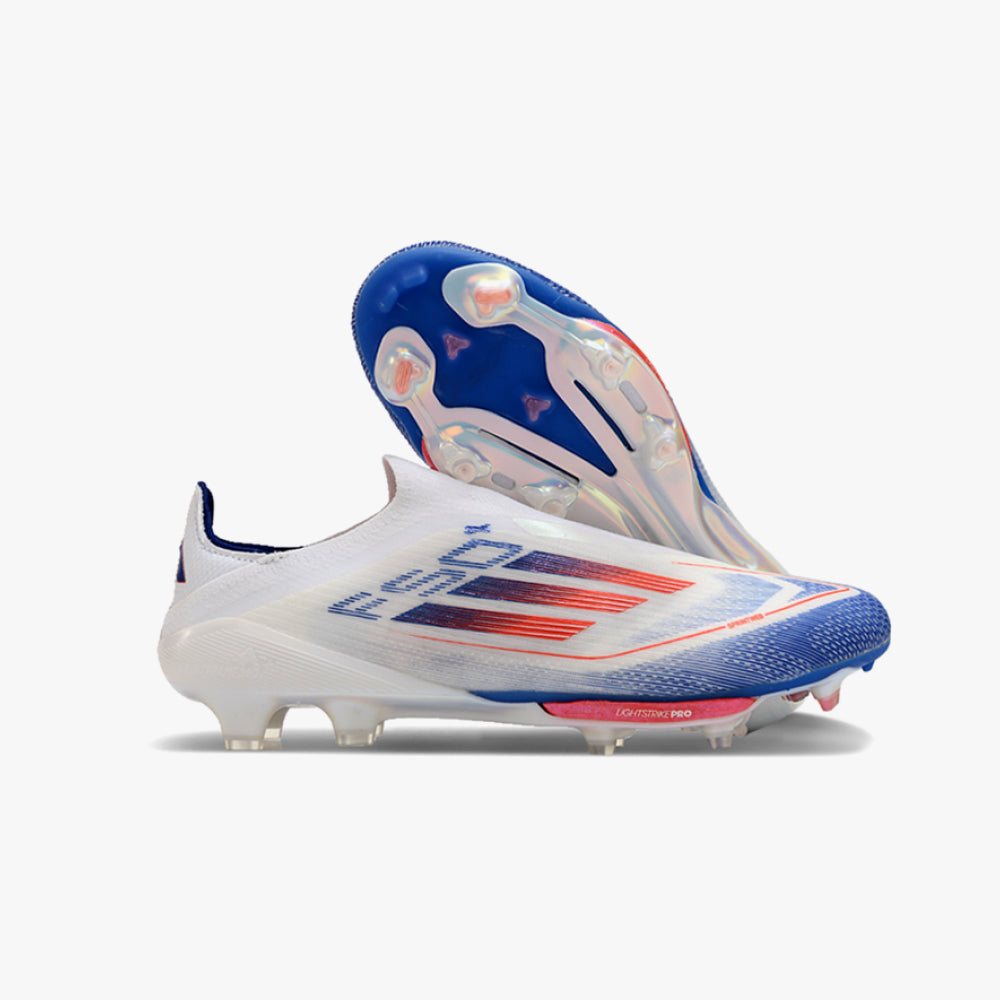 Chuteira de Campo Adidas F50 Elite Branca e Azul