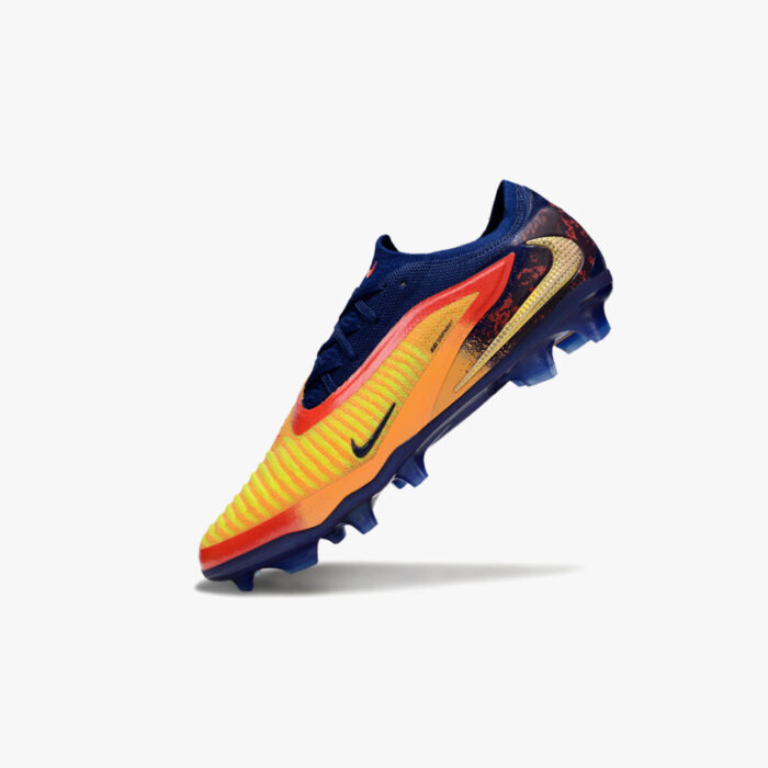 Chuteira de Campo Nike Phantom GX Elite 6 Low Laranja e Azul - Image 3