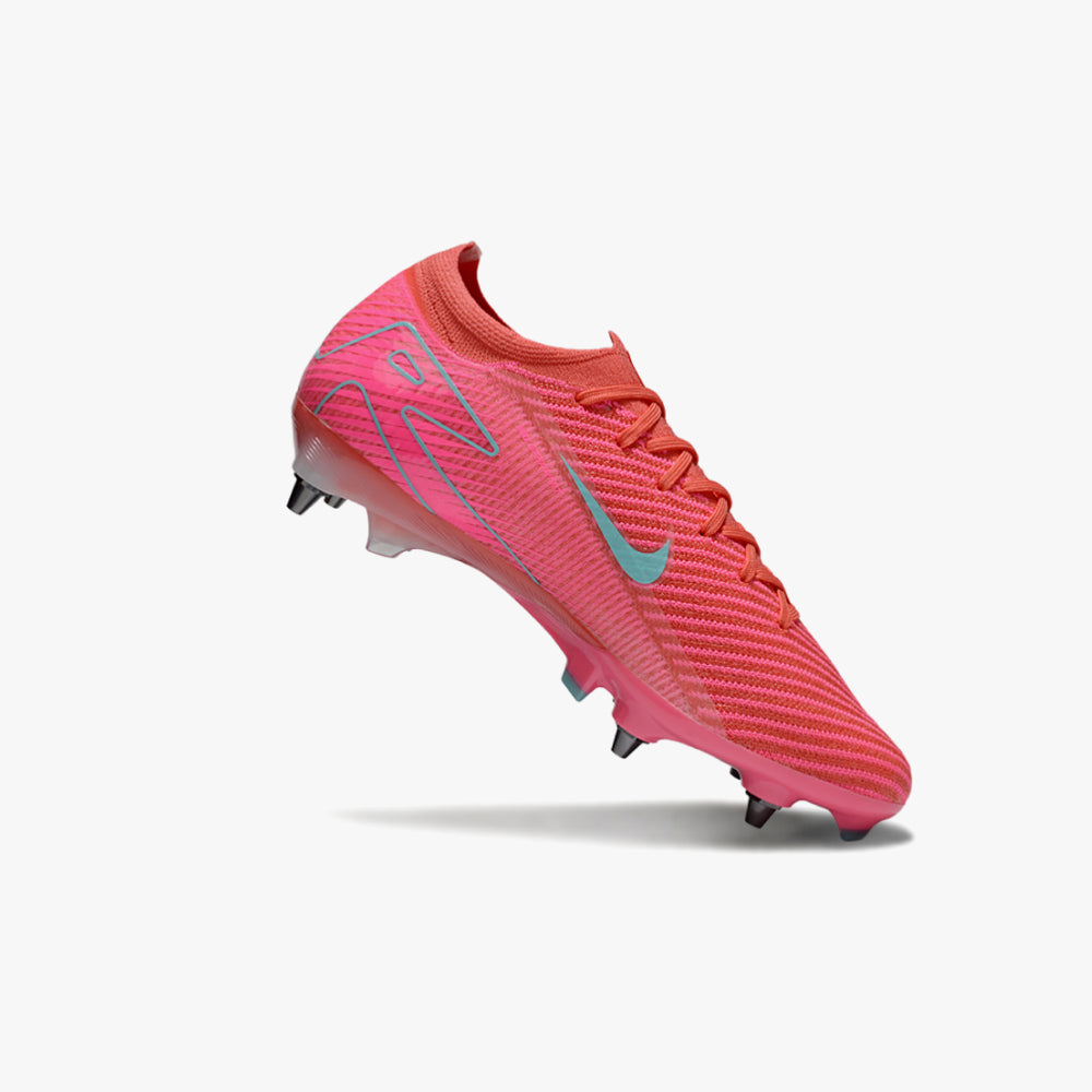 Chuteira de Campo Nike Mercurial Vapor Air Zoom 16 Trava Mista Rosa