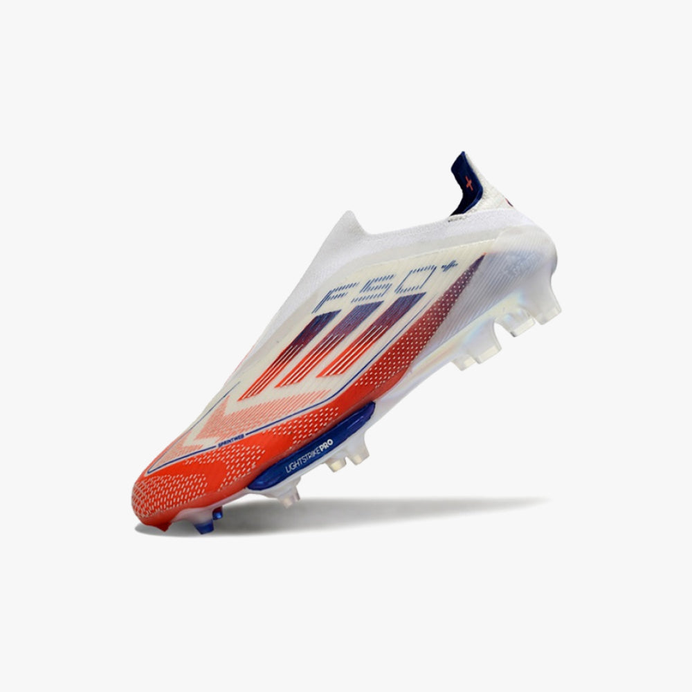 Chuteira de Campo Adidas F50 Elite Branca e Vermelha
