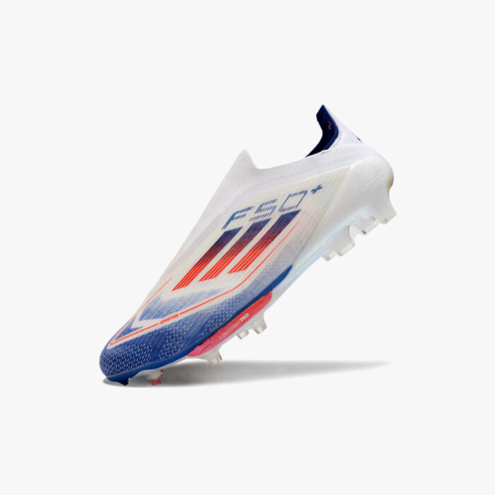 Chuteira de Campo Adidas F50 Elite Branca e Azul - Image 3