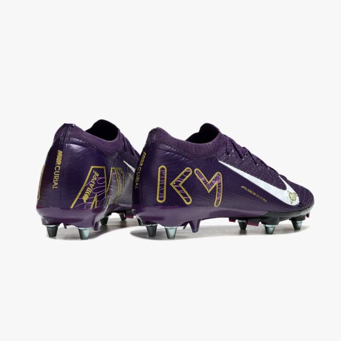 Chuteira de Campo Nike Mercurial Vapor Air Zoom 16 Trava Mista Roxa - Image 4