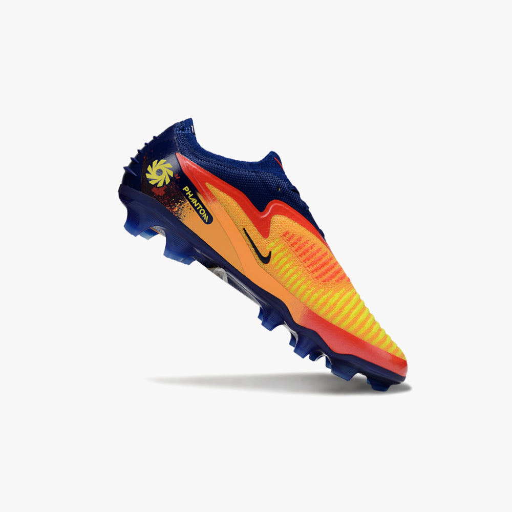 Chuteira de Campo Nike Phantom GX Elite 6 Low Laranja e Azul