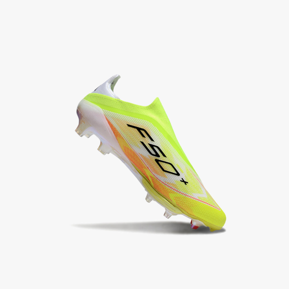 Chuteira de Campo Adidas F50 Elite Branco e Verde