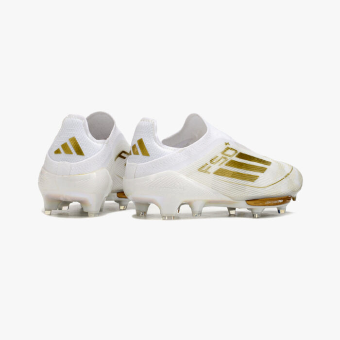 Chuteira de Campo Adidas F50 Elite Branco e Dourado - Image 4