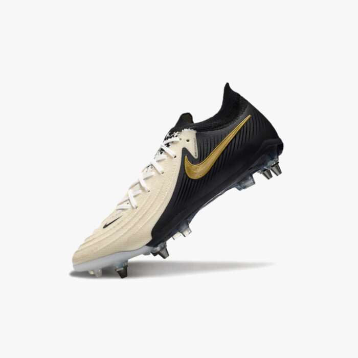 Chuteira de Campo Nike Phantom GX 2 Elite Preta e Branco Trava Mista - Image 3