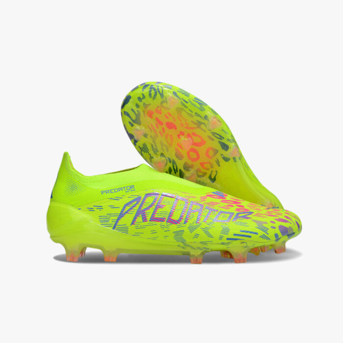 Chuteira de Campo Adidas Predator 25 Elite Verde Sem Cadarço