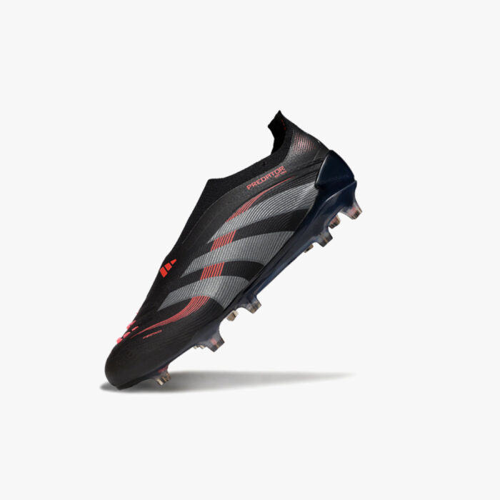Chuteira de Campo Adidas Predator 25 Elite Preta Sem Cadarço - Image 3