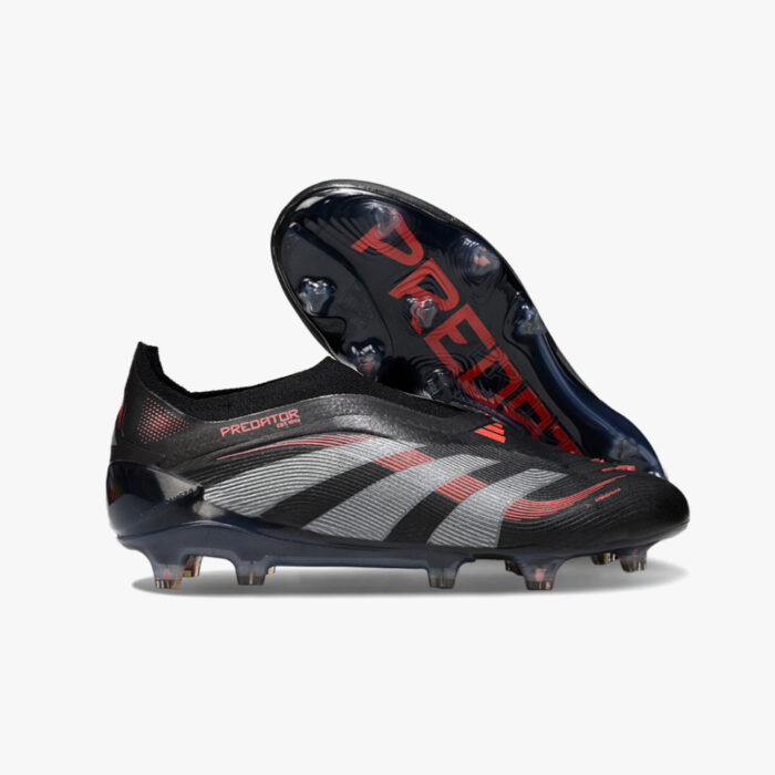 Chuteira de Campo Adidas Predator 25 Elite Preta Sem Cadarço