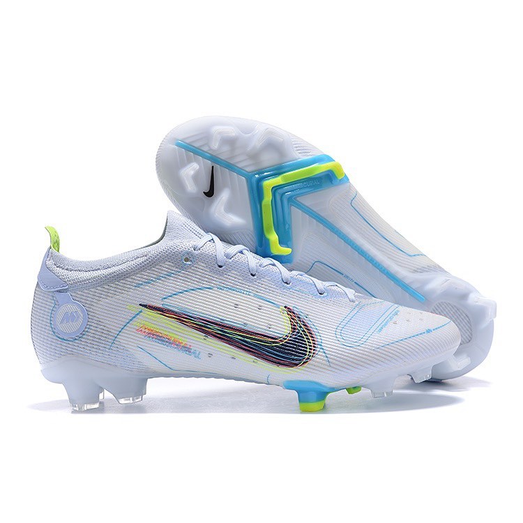 Chuteira Profissional de Campo Nike Mercurial Vapor 14 FG Elite Branca